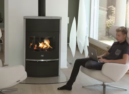 poêle color&fire Méga L1 finition pierre